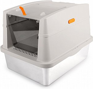 ארגז צרכים מנירוסטה לחתול ארגז צרכים מנירוסטה לחתול