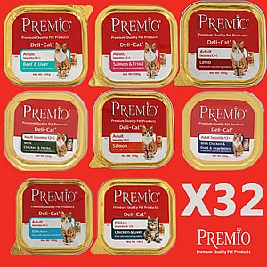 מבצע!!! 32 מעדני פרמיו לחתולים מבצע!!! 32 מעדני פרמיו לחתולים