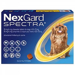 נקסגארד ספקטרה/NexGard Spectra לכלבים קטנים במשקל 3.5-7.5 קג נקסגארד ספקטרה/NexGard Spectra לכלבים קטנים במשקל 3.5-7.5 קג