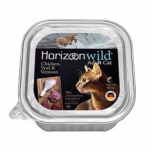 הורייזן ווילד/Horizon Wild מעדן חתולים - עוף,עגל וצבי הורייזן ווילד/Horizon Wild מעדן חתולים - עוף,עגל וצבי