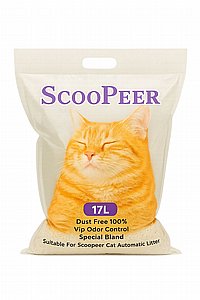 חול מתגבש ScooPeer איכותי לחתולים חול מתגבש ScooPeer איכותי לחתולים