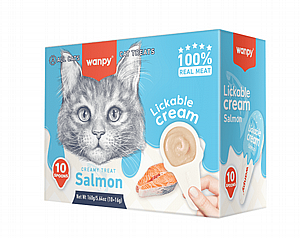 ונפי ליקוקים לחתול סלמון - מארז 10 כפיות ונפי ליקוקים לחתול סלמון - מארז 10 כפיות